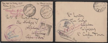 Boer War 1899-1900 Stampless Cover And Front Both From Capt. H. Northey