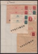 Morocco Agencies 1903 Postal Stationery Affixed To Ledger Page