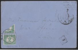 Egypt / Sudan 1898 (Apr. 2) Stampless Cover From Halfa To The War Office In Cario