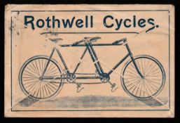 G.B. - Advertising Envelope 1898 Bicycle.