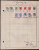 Gilbert And Ellice Islands 1911 Stamps Overprinted “Specimen” On A Ledger Page
