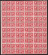 U.S.A. 1922-32 2C Washington Postal Forgery In Complete Sheet Of 100