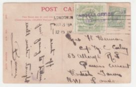 G.B. - Railways 1908 Postcard To London
