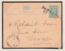 Gibraltar 1912 Postal Stationery Card