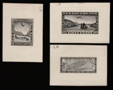 Newfoundland 1931 Air Set Of Three Die Proofs