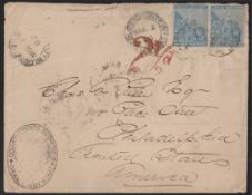 Orange Free State/Cape Of Good Hope 1880 Official Cover From Bloenfontein To U.S.A.