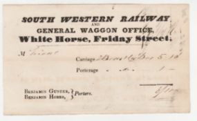 G.B. - Parcel Post 1842 Printed Receipt
