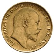 1908 gold sovereign - king edward VII