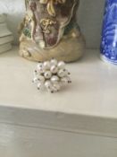 Azuni pearl cluster ring