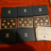 Mint Proof Set 1983 - 1991 with certificate