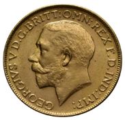 1918 gold sovereign - King George V - India