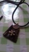 Necklace stone and silver