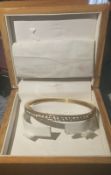 SWAG Bracelet Bangle 18ct Yellow Gold With 20 Diamonds 2.08ct 21.5 grams