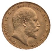 1907 - Gold Half sovereign - King Edward VII - London