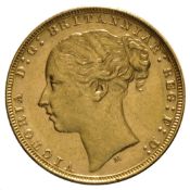 1878 gold sovereign - Victoria young head - Melbourne