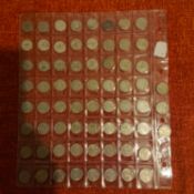 Silver six pence sheet