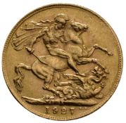 1927 - King george V - Full Gold sovereign - solid gold - 8 grams