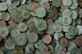 9 Random Roman coins - Antoniniane - From the Baths of Caracalla - Circa 212 AD onwards