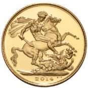 2014 - Queen Elizebeth II - Gold Sovereign - Solid gold - 8 Grams