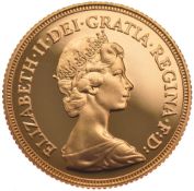 1980 - Gold Half sovereign proof - Queen Elizebeth - London