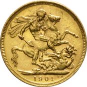 1901 - Queen Victoria - Gold Sovereign (Melbourne)