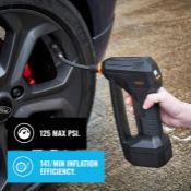 (V171) 12V Tyre Inflator Cordless and portable, this Tyre Inflator is practical, fast and powe...