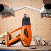 (V327) 2000W Heat Gun Strip paint, varnish and adhesives from windows, doorframes, skirting bo...