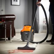 (V104) 15L Wet and Dry Vacuum Cleaner 1200W Powerful 1200W wet & dry vacuum with blowing funct...