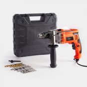 (V326) 850W Impact Hammer Drill 2-in-1 hammer drill suited to a variety of materials. Hammer f...