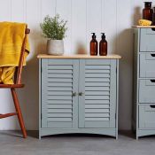 (V196) Shrewsbury Towel Cabinet Hard wearing, solid ash top features a charming natural wood g...