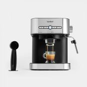 (V36) 15 Bar Pro Espresso Machine Features a double coffee outlet and a washable/reusable stai...