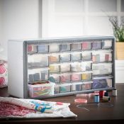 (V138) White 30 Drawer Organiser Perfect for storing small parts such as nuts, bolts, screws, ...