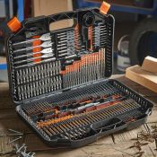 (V310) 246pc Drill Bit Set High quality 246pc drill bit set with bits suited to masonry, wood,...
