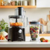 (V89) 1000W Food Processor Chop, blend, mix, purée, grate, shred and knead dough Process big...