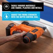 (V320) 18V Li-ion Cordless Nailer Stapler Includes 500x staples 19mm, 500x brad nails 25mm and...