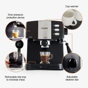 (V52) 15 Bar Espresso Machine Make espresso, lattes, cappuccinos and hot chocolate at home wit...
