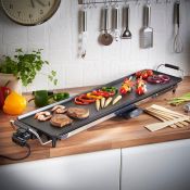(V334) XXL Teppanyaki Grill Incredibly Versatile for Meat, Vegetables, Fish and Fried Dishes ...
