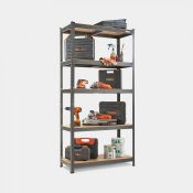 (V142) 1.8m 5 Tier Racking Unit Max Load: 875 kg - (175kg per shelf). Size: 90 x 40 x 180 cm ...