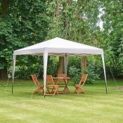 (V97) 3M Ivory Pop up Gazebo Much more than just a gazebo, this temporary outdoor shelter incl...