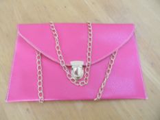 Pink ladies Chain bag shoulder evening clutch bag