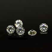 Set of 5 - 0.50 ct. Diamond Lot G-H / SI-I - UNTREATED