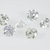 Set of 6 - 0.36 ct. Diamond Lot I-J / SI-I - UNTREATED