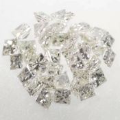 2.32 ct. Princess Shape Diamond Lot - I-J - UNTREATED