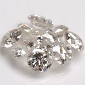 Set of 9 - 0.36 ct. Round Brilliant Diamonds UNTREATED