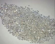 10.42 ct. Round Brilliant Diamond Lot UNTREATED