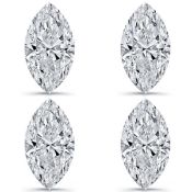 Set of 4 - 0.40 ct. Marquise Shape Diamond Lot