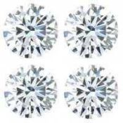 Set of 4 - 0.40 ct. Round Brilliant Diamonds - I-J / I