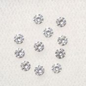 Set of 11 - 0.55ct. Round Brilliant Diamond Lot G-H /I