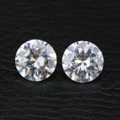 Set of 2 - 0.36 ct. Round Brilliant Diamonds UNTREATED