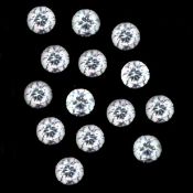 Set of 14 - 0.28 ct. Round Brilliant Diamonds G-H/ SI-I
